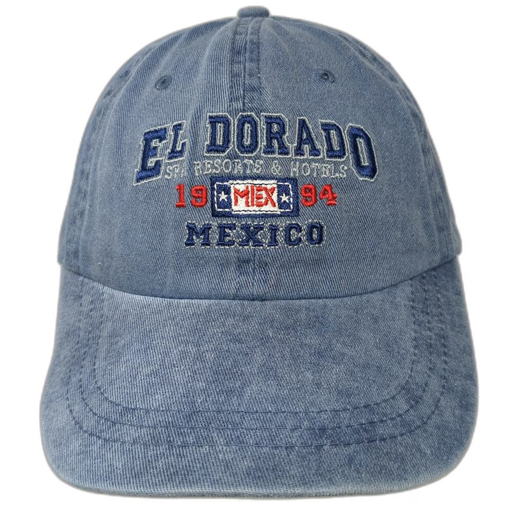 Caribbean Side El Dorado Spa Resorts Mexico Blue One Size Baseball Cap Hat